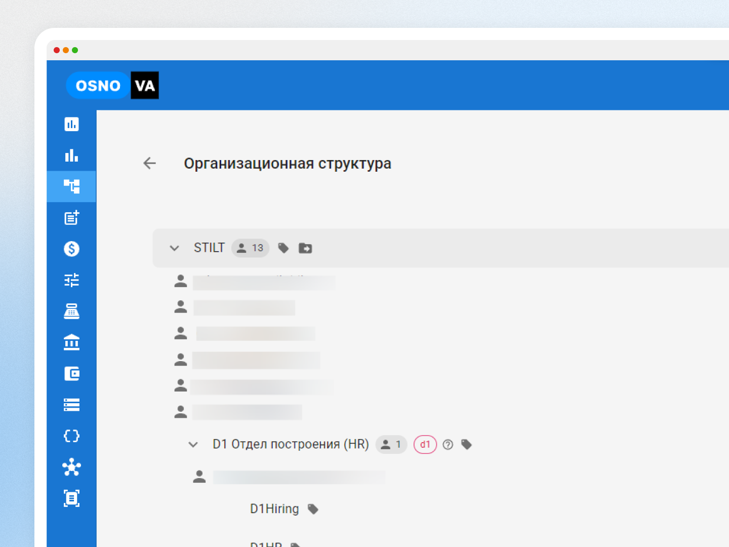 orgstruktura screenshot